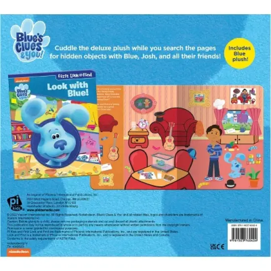 Nickelodeon Blue's Clues & You!: Look with Blue! First Look and Find Gift Set Book and Blue Plush - by  Pi Kids (Mixed Media Product) image {5}
