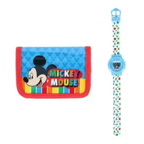 Textiel Trade Kid's Disney Mickey Mouse Digital Watch and Wallet Set image {6}