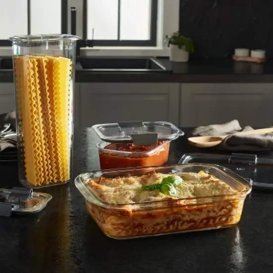 Rubbermaid 10pc Brilliance Glass Food Storage Set image {3}