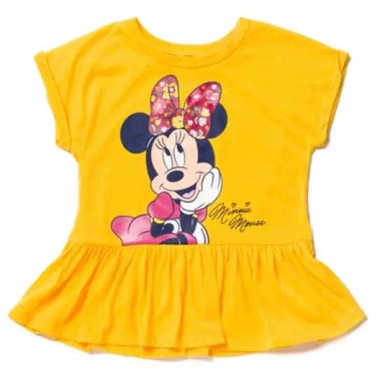 Disney Minnie Mouse T-Shirt and French Terry Shorts Outfit Set Infant to Little Kid image {2}