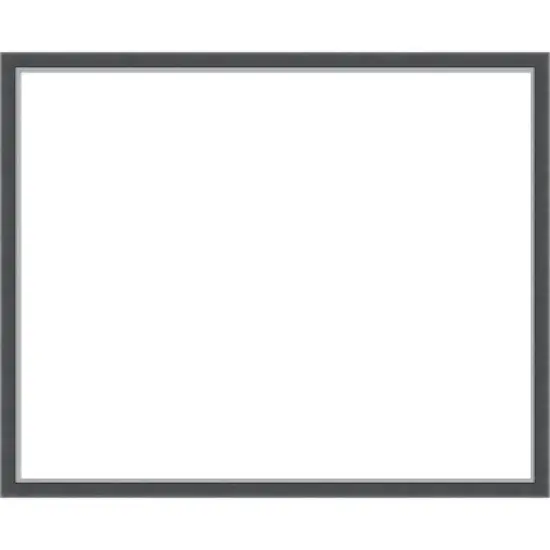 Amanti Art Eva Black Silver Thin Framed Dry Erase Magnetic Board image {15}