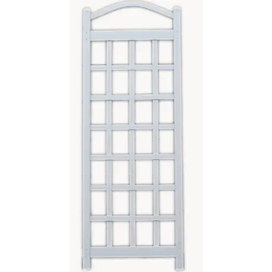 76" Cambridge Vinyl Trellis - White - Dura-Trel image {1}