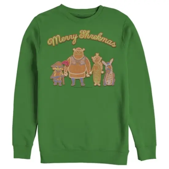 Men's Shrek Christmas Gingerbread Cookies Sweatshirt image {2}
