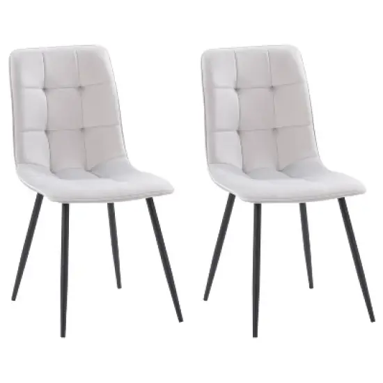 Nash Velvet Side Chair with Black Legs - CorLiving image {10}