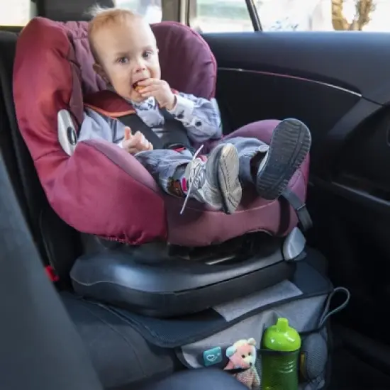 Joybi Lower Child Seat Protection Mat, Universal Protective Cover for Car Seats image {6}
