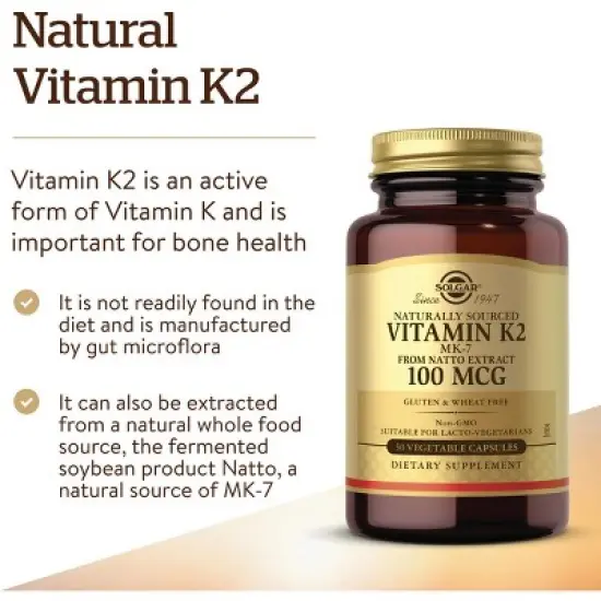 Solgar Natural Vitamin K2 (MK-7) image {3}