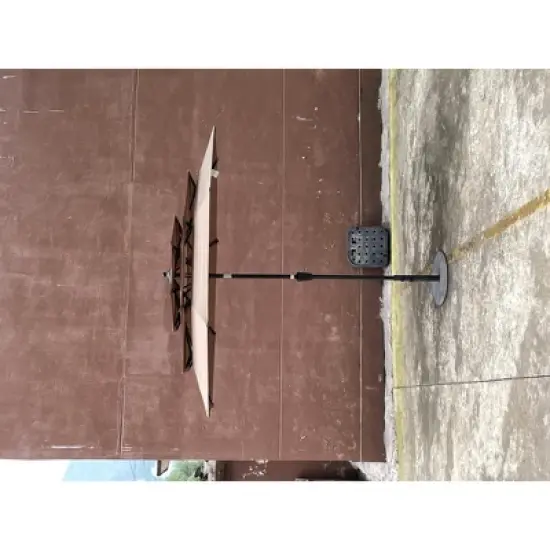 Gulches 9Ft 3-Tiers Outdoor Patio Umbrella with Crank and tilt and Wind Vents for Garden Deck Backyard Pool Shade Outside Deck Swimming Pool image {5}