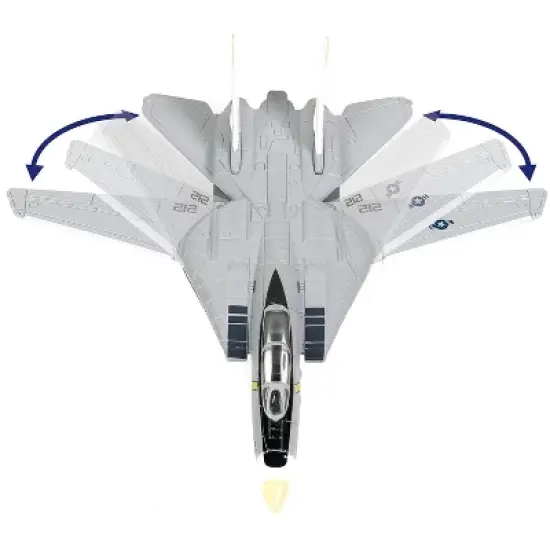 Grumman F-14B Tomcat Fighter Aircraft "VF-142 Ghostriders" (CVN-65) Aircraft Carrier Deck 1/200 Diecast Model by Forces of Valor image {3}