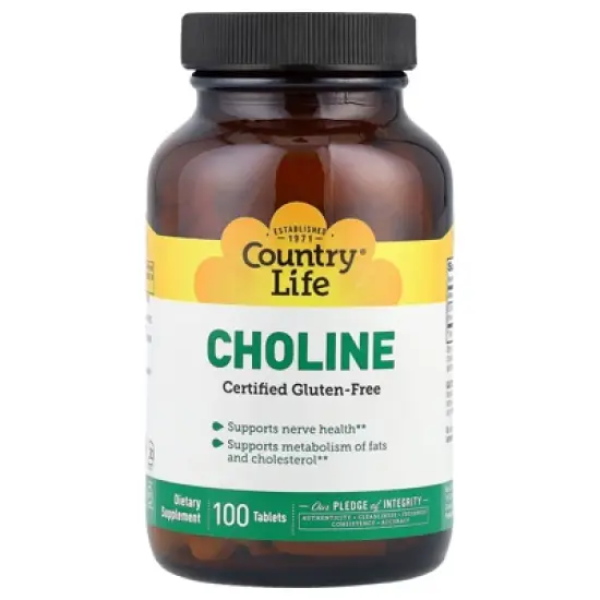 Country Life Choline, 266 mg, 100 Tablets image {4}