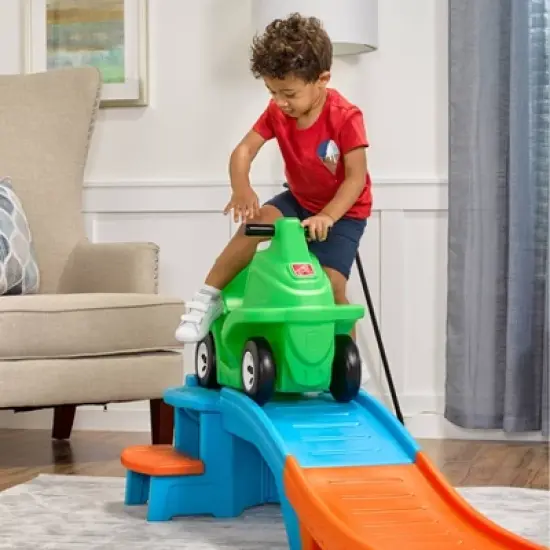 Step2 Racing Green Up & Down Roller Coaster Ride-On image {10}