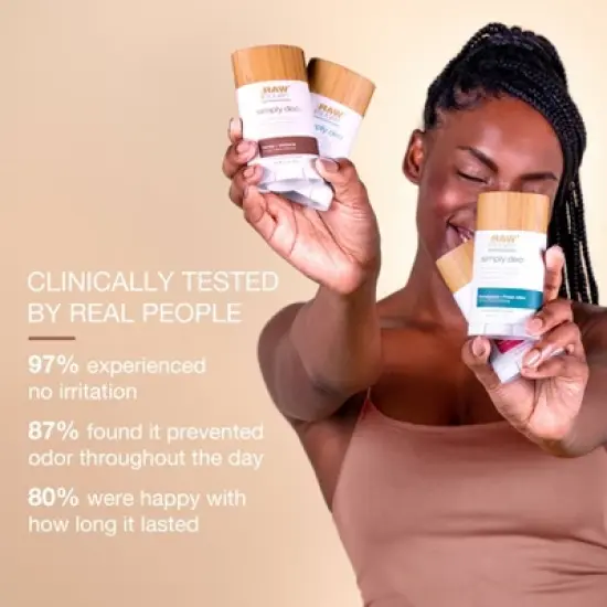 Raw Sugar Simply Deo Solid Deodorant - Eucalyptus + Fresh Mint - 2.7oz image {7}