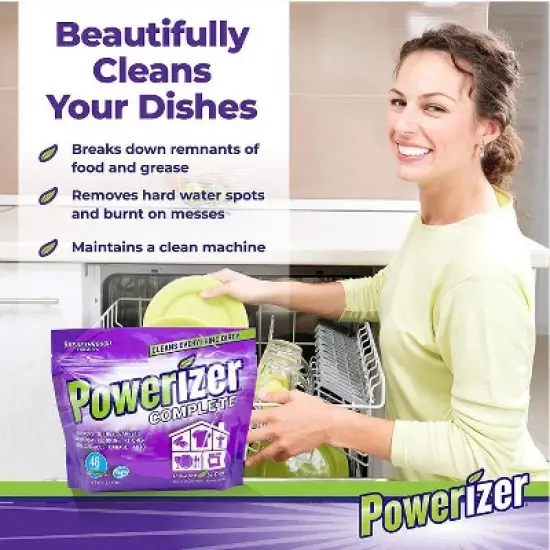 Powerizer Complete Multipurpose Laundry, Dishwasher Detergent & All-Purpose Household Cleaner - All Natural & Cruelty-Free image {3}