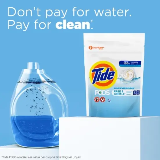 Tide Pods Laundry Detergent Pacs - Free & Gentle image {3}