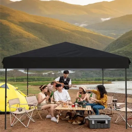10'x10'Pop Up Canopy Tent, Easy to Set Up and Take Down,1 Around Cloth,for Outdoor Events, Patio, Party, Camping image {4}