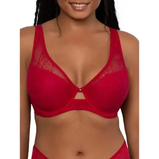 Mesh Plunge Bra image {8}