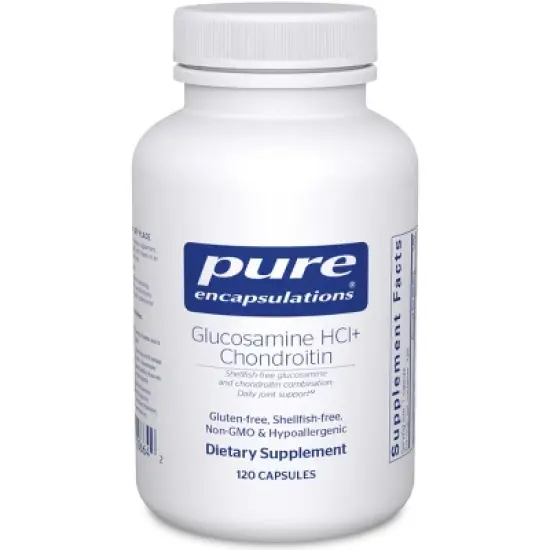 Pure Encapsulations Glucosamine HCl Chondroitin - Hypoallergenic Dual-Strength Support for Healthy Joint Motility and Function - 120 Capsules image {8}