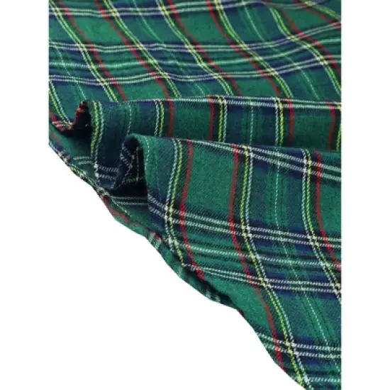 Allegra K Women's Plaid Tartan Skirt High Elastic Waist A-Line Vintage Flare Skirt image {4}