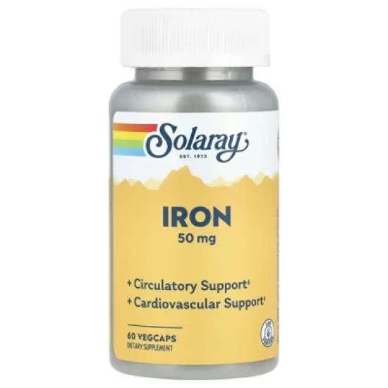 Solaray Iron, 50 mg, 60 VegCaps image {4}