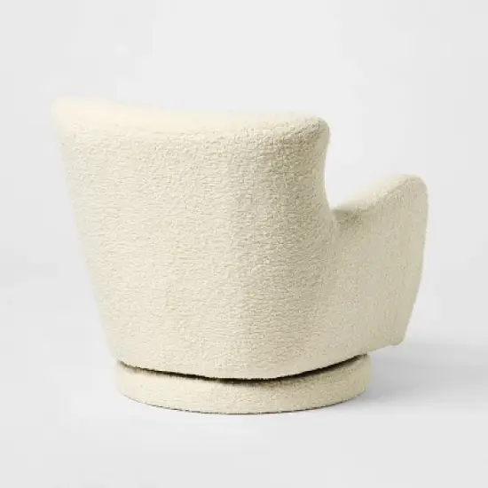 Kessler Swivel Chair Cream - Threshold&trade; designed with Studio McGee image {3}