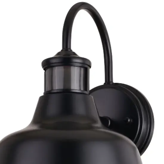 VAXCEL Cody Dark Bronze Motion Sensor Dusk to Dawn Outdoor Wall Light Farmhouse Metal Shade image {13}