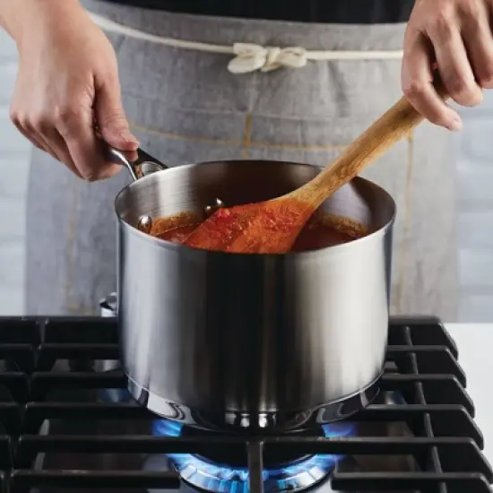 KitchenAid 3qt 3-Ply Blas&eacute; Stainless Steel Induction Saucepan with Lid Silver image {6}