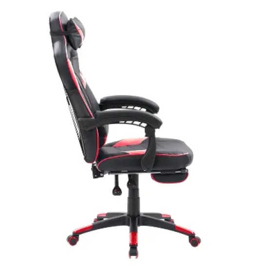 Doom Gaming Chair Black and Red - CorLiving image {4}
