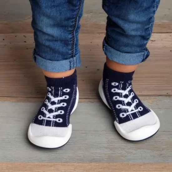 Komuello Toddler First Walk Sock Shoes - Sneakers Navy image {5}