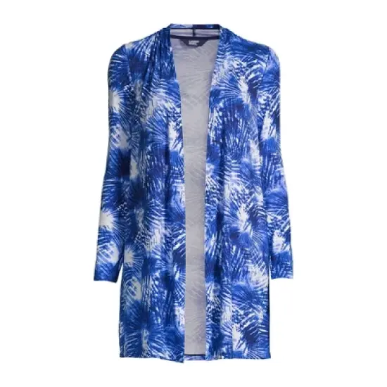 Lands' End Women's Lightweight Jersey Knit Long Cardigan image {5}