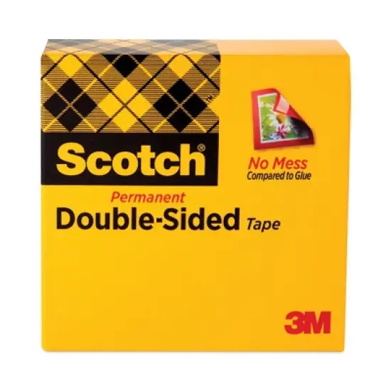 Scotch Double-Sided Tape Clear  0.5" x 75 ft image {2}