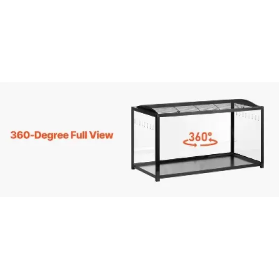 Hamster Cage, Metal Guinea Pig Cage with Acrylic Sides, Chew-Proof Dual Door Small Animal Habitat, Stackable Design Rat, Gerbil Cage image {10}