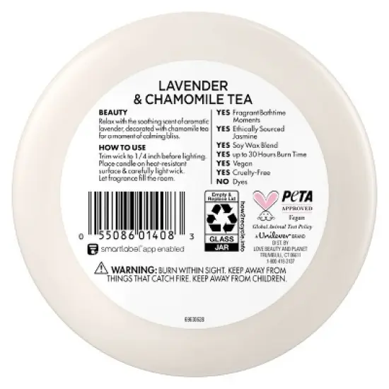 Beloved Lavender & Chamomile Tea 2-Wick Vegan Candle - 11.5oz image {2}