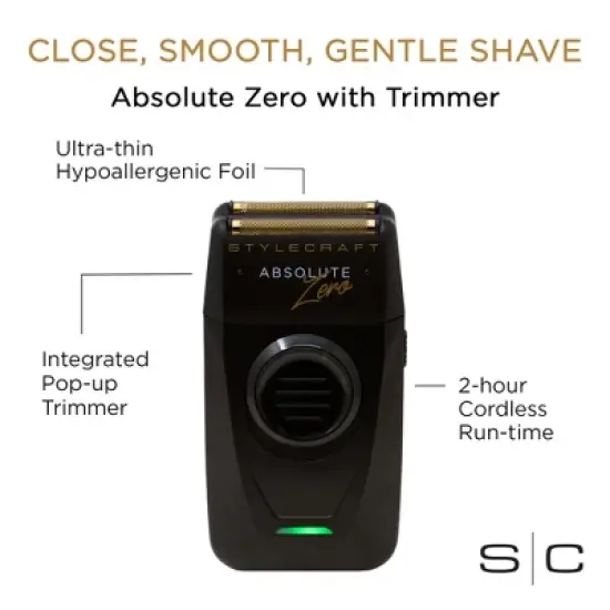 StyleCraft Absolute Zero Wireless Foil Shaver Black image {7}