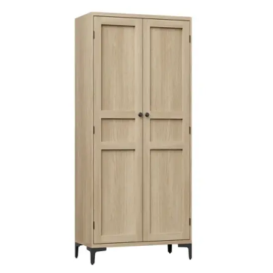 63 " Kitchen Pantry Cabinet 5 Tier Bathroom Cabinet with 4 Doors Adjustable Shelves image {11}