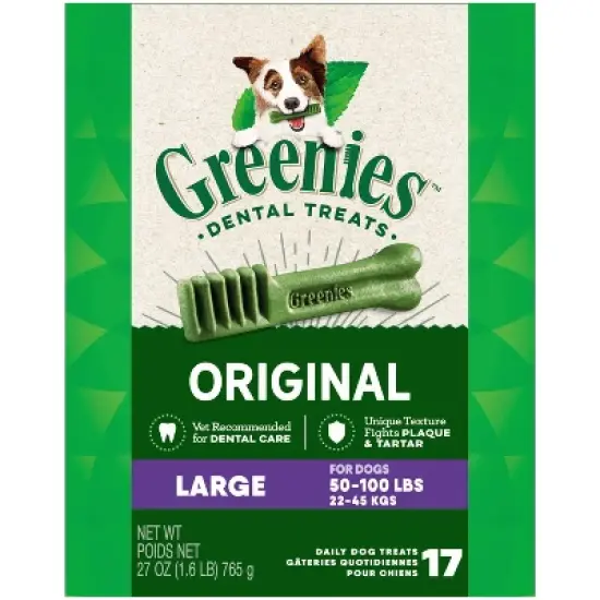 Greenies Large Original Chicken Dental Dog Treats image {9}