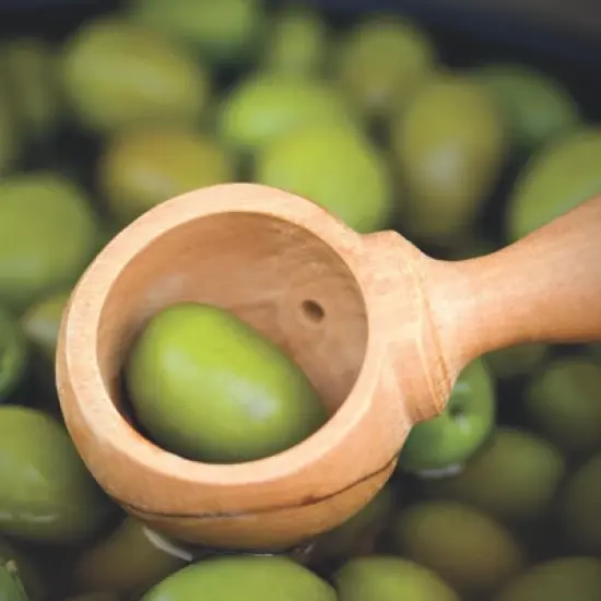 Berard France Olive Wood Handcrafted Olive Serving Spoon image {4}