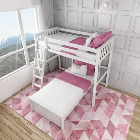 Max & Lily L-Shaped Twin over Twin Bunk Bed image {3}