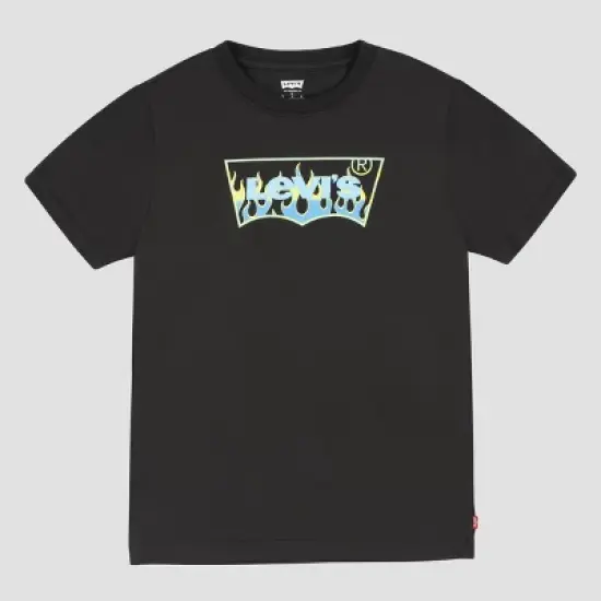 Levi's&reg; Boys' Short Sleeve Batwing Logo Graphic T-Shirt - Black image {5}