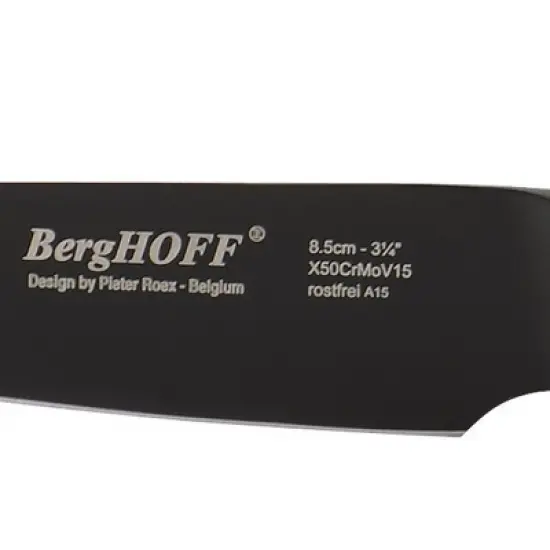 BergHOFF Ron 3.25" Stainless Steel Paring Knife Black image {1}