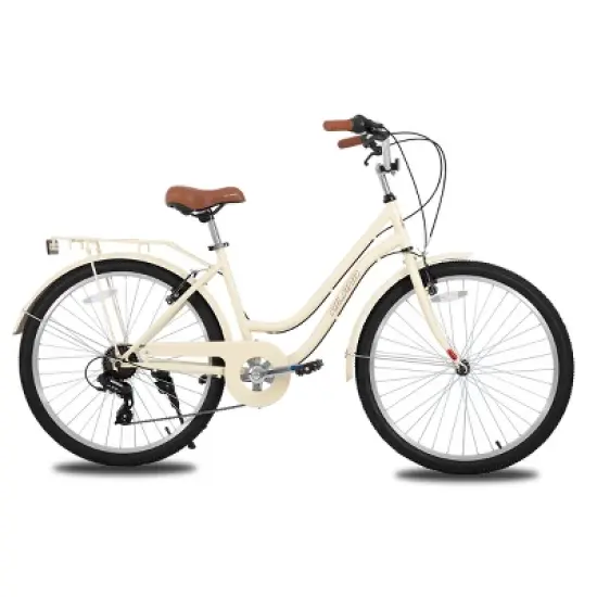 HILAND Breeze 26 Inch Women&rsquo;s Cruiser Bike, 7 Speed City Bicycle with Rear Rack, Fenders &ndash; Comfortable Urban Commuter image {10}