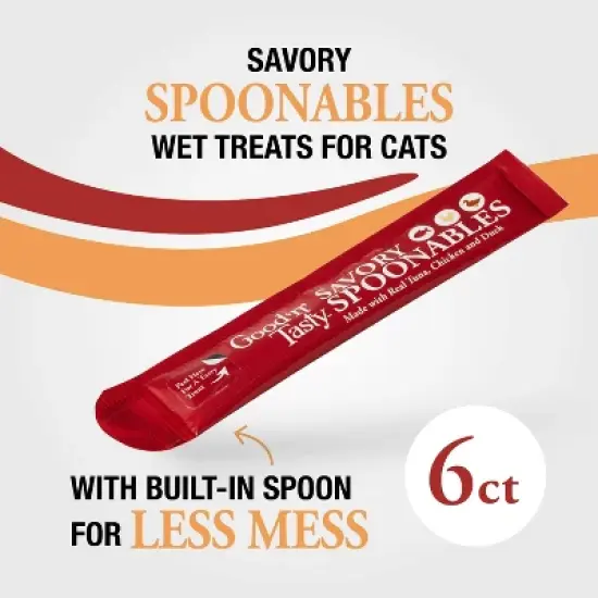 Good 'n' Tasty Spoonable Chicken, Duck and Tuna Flavor Lickable Cat Treats - 2.9oz/6ct image {7}