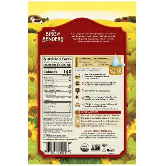 Birch Benders Organic Buttermilk Complete Pancake & Waffle Mix - 16oz image {4}
