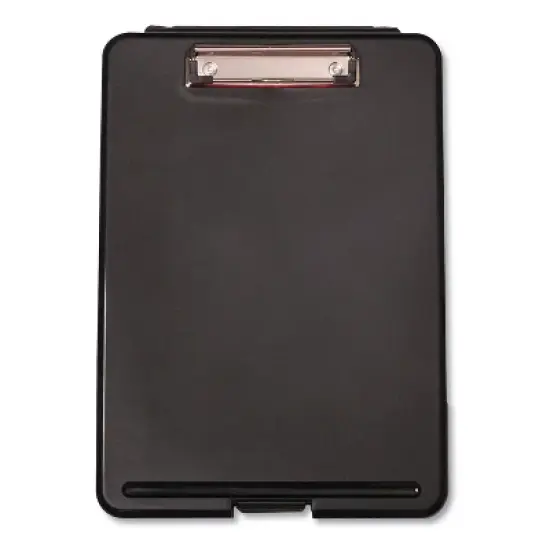 Universal Storage Clipboard, 0.5" Clip Capacity, Holds 8.5 x 11 Sheets, Black image {2}