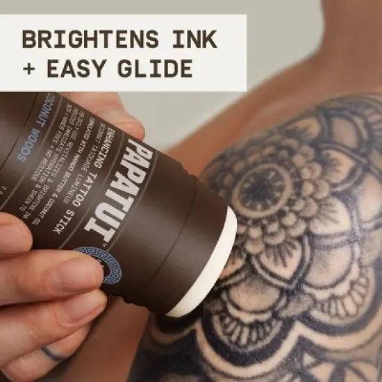 Papatui Paraben-Free Protect and Brighten Enhancing Vitamin E Body Tattoo Stick - Coconut Woods - 2.6oz image {3}