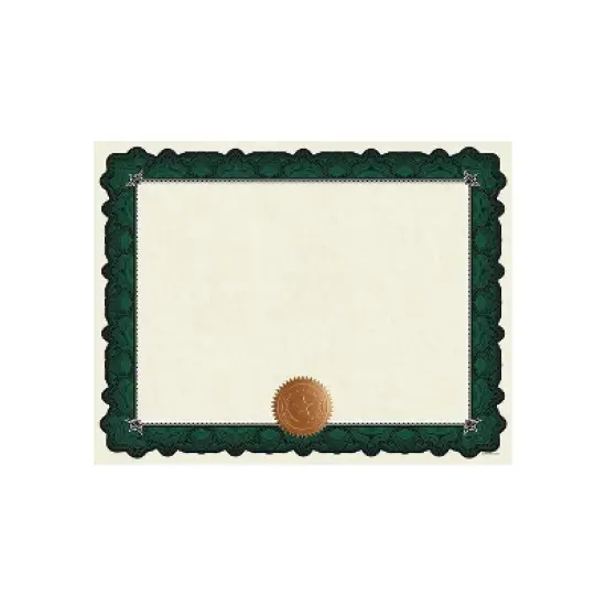 Great Papers Cambridge Certificates 8.5" x 11" Beige/Green 10/Pack (2020006) image {3}