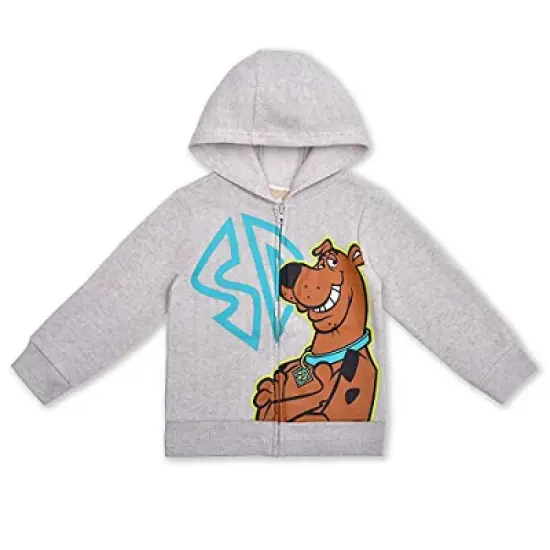 Warner Bros Boy's Scooby Doo 3 Piece Coordinates, T-Shirt, Hooded Jacket, and Jog Pants Set for toddler image {3}
