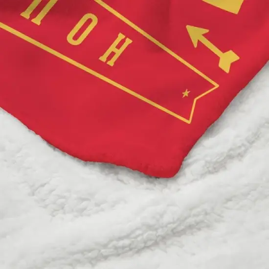 NBA Houston Rockets Hardwood Classics Silk Touch Faux Shearling Throw Blanket image {3}