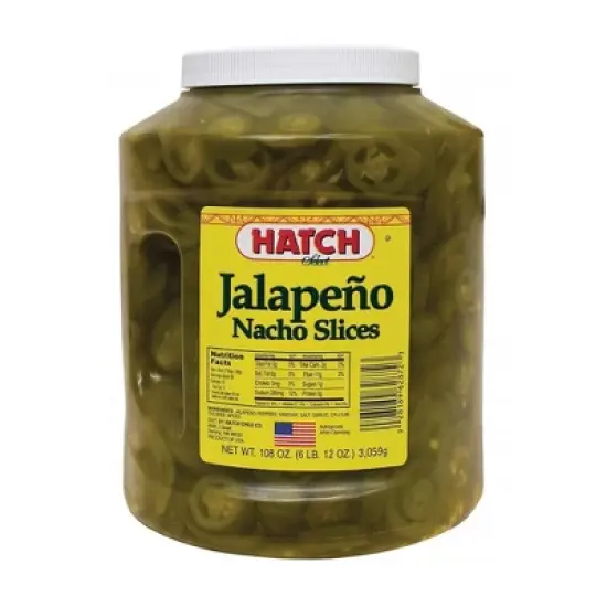Hatch Jalapeno Nacho Slices - Case of 4/108 oz image {1}