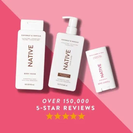 Native Solid Deodorant - Wild Cherry & Yuzu - Aluminum-Free 2.65oz image {5}