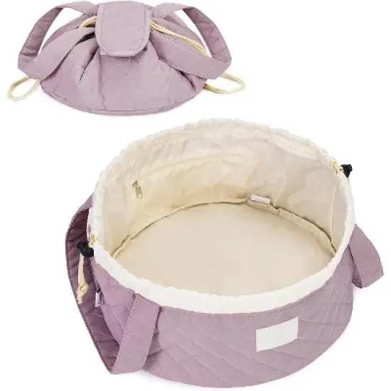 Narwey Barrel Drawstring Makeup Bag Large Cosmetic Bag Make up Bags image {3}