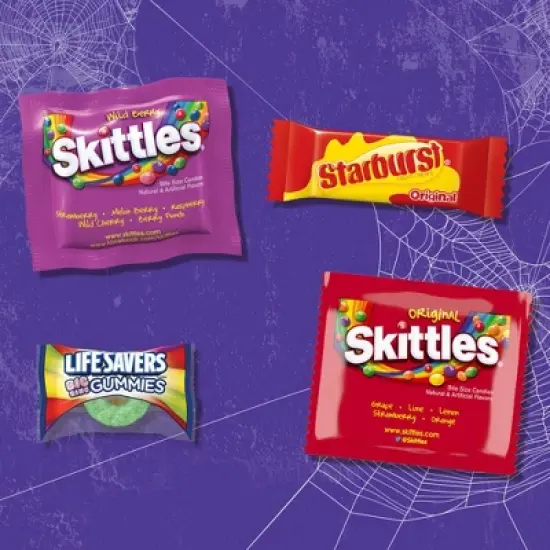 Mars Starburst Skittles & Life Savers Halloween Candy Variety Pack - 95.4oz/300ct image {1}